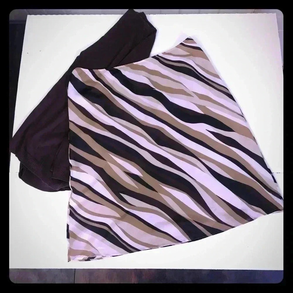 Apostrophe‎ XL(18) Tiger Stripe A-Line Skirt - Picture 1 of 3